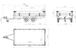 Rimorchio a doppio asse 304 x 153 cm UNITRAILER SOLID 300/2 – PTT 750 kg - immagine 8