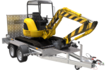 UNITRAILER STARK 3 260 – Rimorchio professionale porta miniescavatore tandem frenato PTT 2.700 kg - immagine 10