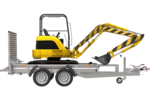 UNITRAILER STARK 3 260 – Rimorchio professionale porta miniescavatore tandem frenato PTT 2.700 kg - immagine 3
