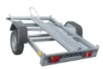 UNITRAILER MOTO 1 – Rimorchio porta moto a 1 binario senza pianale, PTT 750 kg - immagine 5