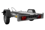 UNITRAILER MOTO 1 – Rimorchio porta moto a 1 binario senza pianale, PTT 750 kg - immagine 6