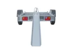 UNITRAILER MOTO 1 – Rimorchio porta moto a 1 binario senza pianale, PTT 750 kg - immagine 9