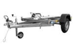 UNITRAILER MOTO 1 – Rimorchio porta moto a 1 binario senza pianale, PTT 750 kg