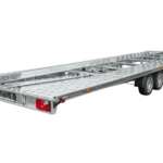 UNITRAILER UNIPLAT 800/3 S – Rimorchio porta auto professionale a tre assi frenati, PTT 3.500 kg