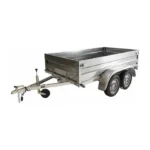 Rimorchio utilitario a doppio asse ERDE LC 252 ACIER – 251 x 135 cm – PTT fino a 750 kg