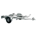 Portamoto DUO PM 13 con optional – Rimorchio portamoto zincato ribaltabile da 500 kg PTT