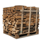 40 cm di legna da ardere secca su pallet di legno duro