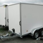 Hapert Sapphire L-2 – 2700 rimorchio ribassato con cassone chiuso | 2 porte posteriori | robustoa Multiplex-Wände