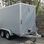 Hapert Sapphire L-2 – 2000 rampe | rimorchio ribassato con cassone chiuso | Rutschhemmender Boden