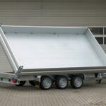Humbaur HTK 3500.41 alluminio tridem 3 assi con pompa elettrica