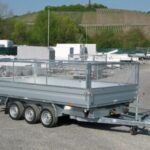 Humbaur HTK 3500.41 alluminio tridem sovrapposizione a griglia, rampe, supporti